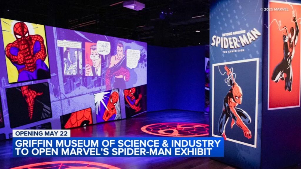 Marvel's Spider-Man exhibit swings into Griffin Museum of Science and Industry