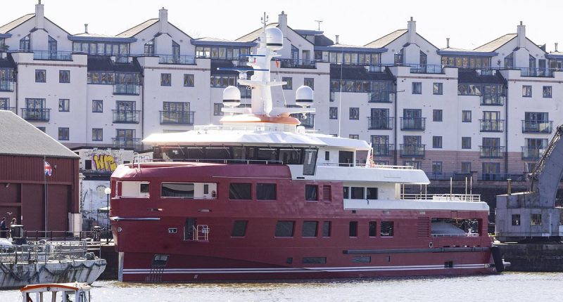 Massive £30m superyacht owned by co-founder of household name retailer sails into British harbour