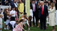 Melania Trump makes rare appearance with husband Donald at White House Easter Egg Roll alongside MAGA favorites Don Jr., girlfriend Bettina