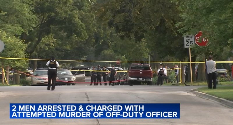 Morgan Park, Chicago shooting: James Robinson, Angel Contreras charged in attempted murder of off-duty CPD officer, police say