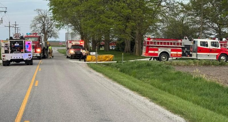 Multiple agencies respond to fire in Sangamon Co.