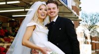 Newly-wed Jack Maynard and his heiress wife pack on the PDA