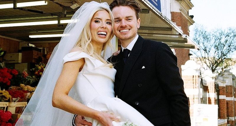 Newly-wed Jack Maynard and his heiress wife pack on the PDA