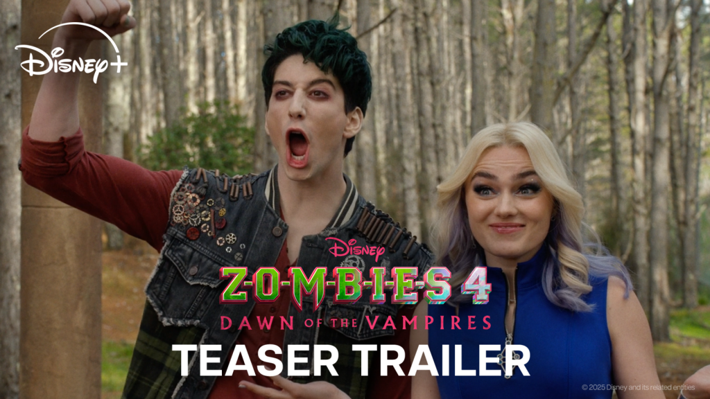 Official teaser: 'ZOMBIES 4: Dawn of the Vampires' starring Milo Manheim, Meg Donnelly brings new monster rivalry to the screen