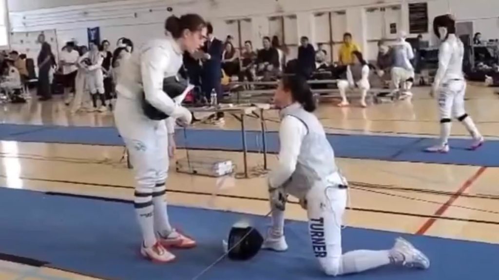 Official's outrageous statement after USA fencing star was disqualified for refusing to fight trans athlete... as fans go ballistic