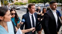 Rohan Dennis arrives at Adelaide Magistrates Court in March 2024.