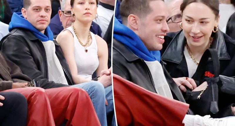 Pete Davidson and new girlfriend Elsie Hewitt have date night courtside at Knicks game