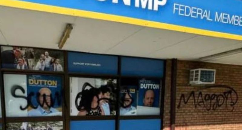 Peter Dutton's electorate office vandalised