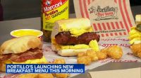 Portillo's launches breakfast menu at locations in Chicago's South Loop, Niles, Shorewood, Elmhurst and Tinley Park