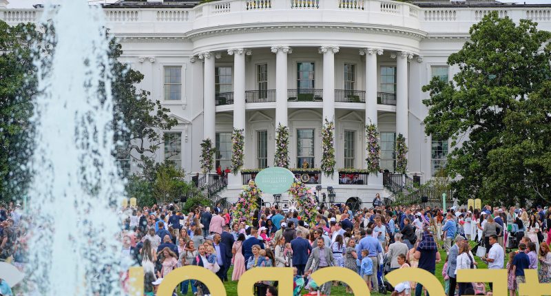 President Donald Trump and first lady Melania preside over White House Easter Egg Roll