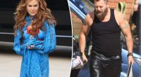 Red-headed Nicole Kidman, buff Nick Offerman look nearly unrecognizable on TV set