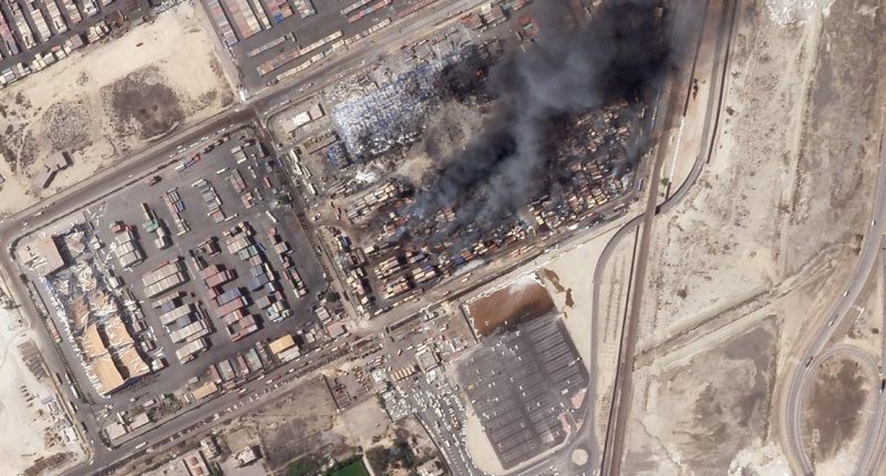 Satellite images show destruction of Iran port blast that killed dozens