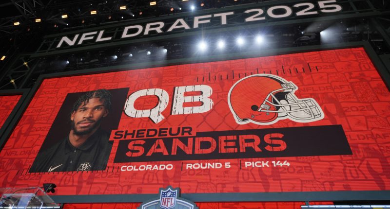 Shedeur Sanders' long wait ends when Cleveland Browns take him in 5th round of NFL draft