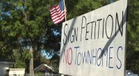 Southside residents protest rezoning for new townhomes in Jacksonville