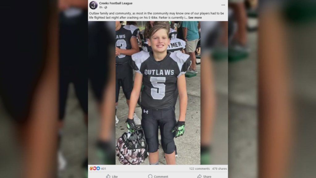 St. Johns community supports boy in e-bike crash