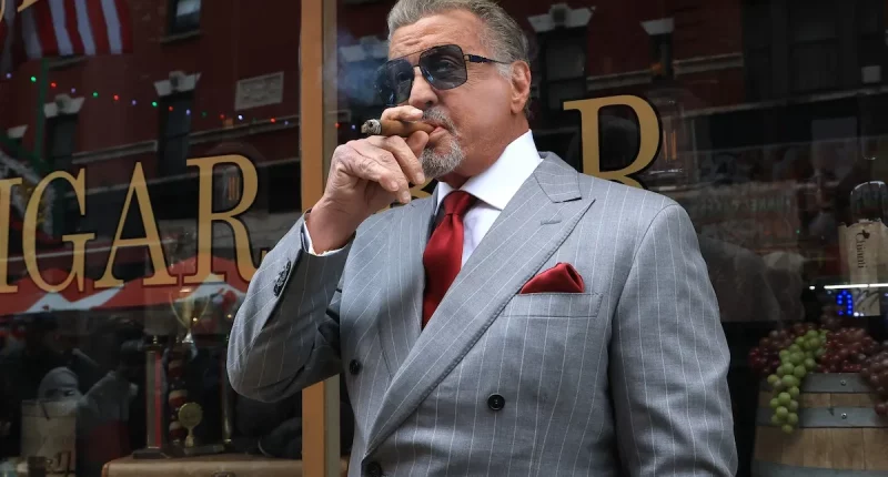 Sylvester Stallone Suits Up While Filming New Season of 'Tulsa King' in NYC