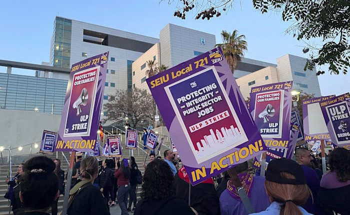 Tens of thousands of Los Angeles County workers begin 2-day strike