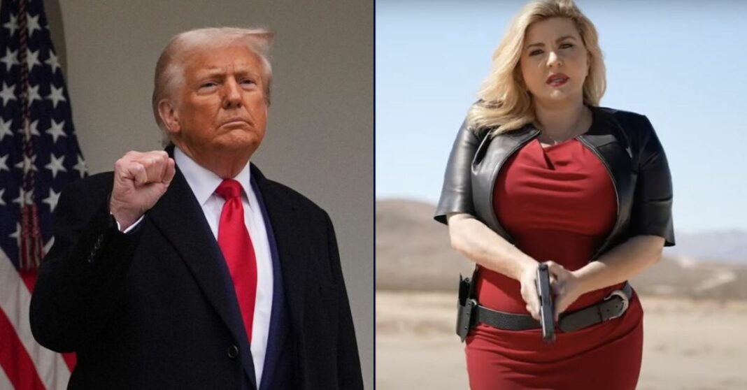 'Lady Trump' claims judgeship was suspended because commission was 'upset about her getting a pardon' from Trump for defrauding slain officer's charity