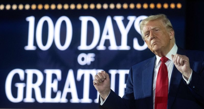 Trump returns to roots with campaign-style rally to mark 100 days in office
