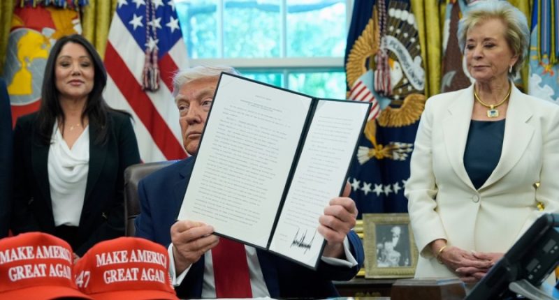 Trump signs executive order targeting college accreditation process