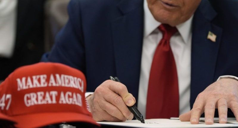 Trump store is selling 'Trump 2028' hats
