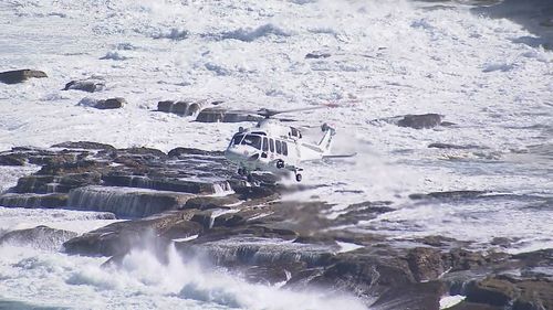 A major search is under way for a swimmer missing in the water at a Sydney beach.