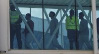 Venezuelan migrants deported from the United States arrive at Simon Bolivar International Airport in Maiquetia, Venezuela.