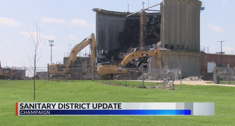 Urbana and Champaign Sanitary District begins demolition