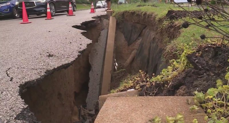 Video: Three new sinkholes rattle St. Louis neighborhoods