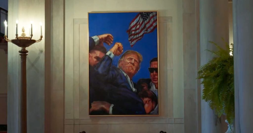 White House moves Obama portrait to display painting of Trump after assassination attempt