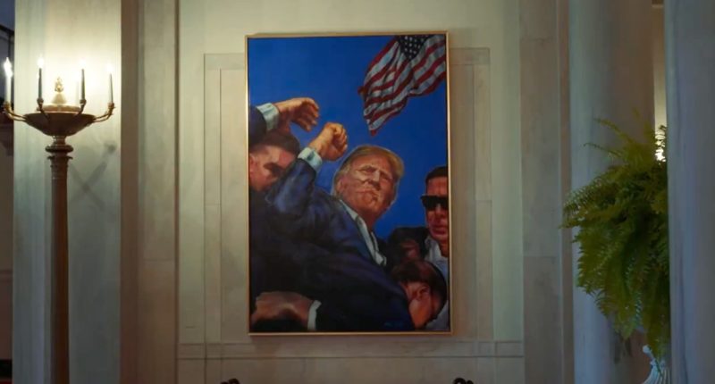 White House moves Obama portrait to display painting of Trump after assassination attempt