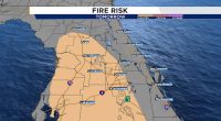 Wildfire risk increasing in Central Florida on Wednesday