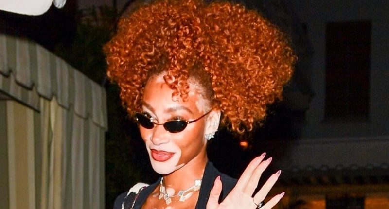 Winnie Harlow puts on a daring display as she leaves Chateau Marmont