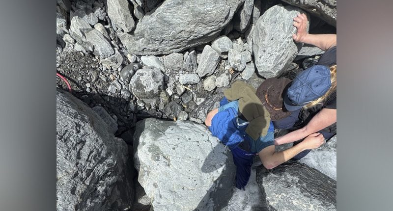 'Very lucky': Alaska man pinned by 700-pound boulder in glacier creek survives