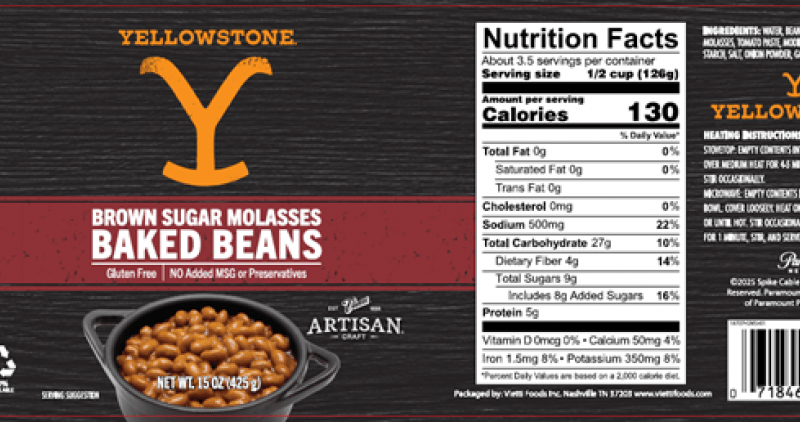 'Yellowstone' baked beans sold in Florida, 22 other states recalled