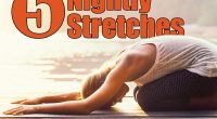 Beautiful woman practicing Yoga by the lake - Sun salutation series - Balasana or child