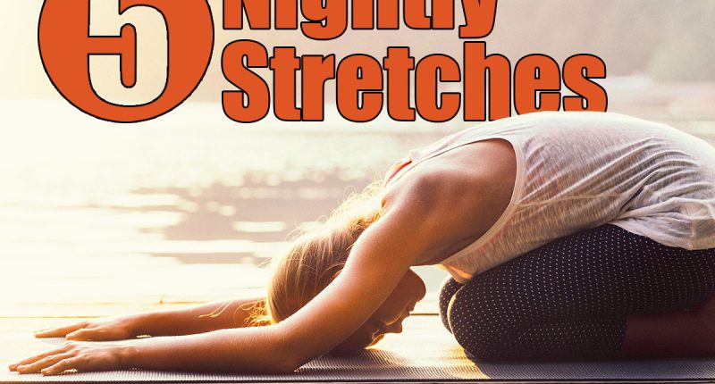 Beautiful woman practicing Yoga by the lake - Sun salutation series - Balasana or child