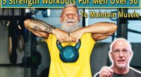 5 Strength Workouts Men Over 50 Should Do To Maintain Muscle , Cover. Hipster senior man training inside gym - Mature tattooed person having fun doing workout exercises in sport fitness club - Active joyful elderly lifestyle and fit concept - Focus on face