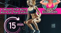 Crossfit young beautiful woman jumping onto a box as part of exercise routine. Fitness woman doing box jump workout at gym. Box jumping workout at modern gym. Powerful attractive muscular woman.