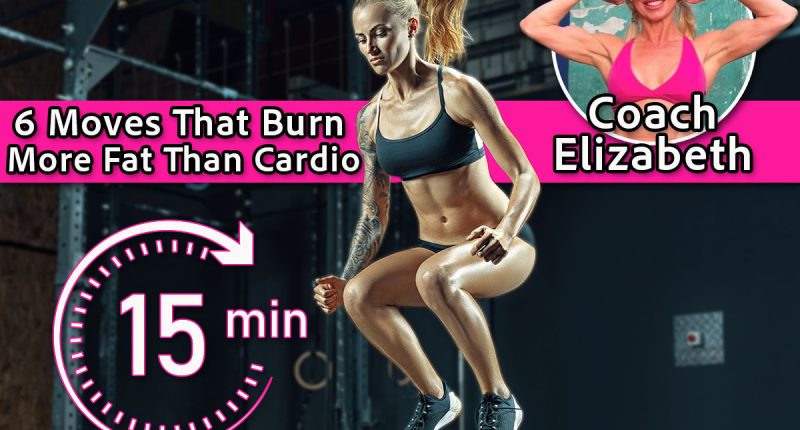 Crossfit young beautiful woman jumping onto a box as part of exercise routine. Fitness woman doing box jump workout at gym. Box jumping workout at modern gym. Powerful attractive muscular woman.