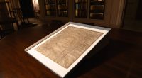 1300 Magna Carta displayed in a frame.