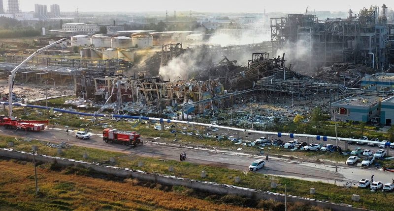 China chemical plant explosion leaves at least 5 dead