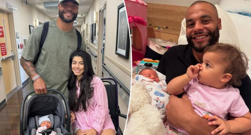 Dak Prescott, fiancée welcome second baby daughter in touching post