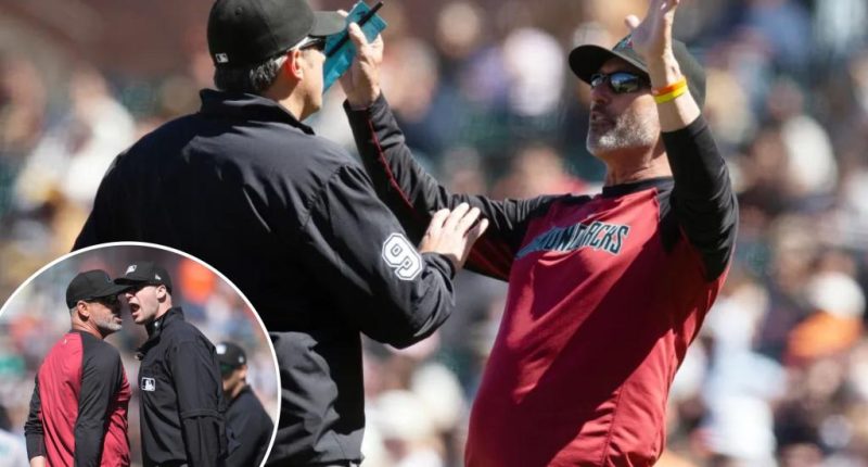 Diamondbacks manager Torey Lovullo flips script on umpires in wild ejection meltdown