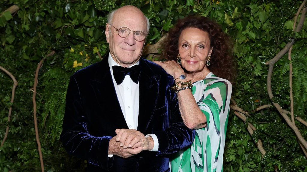 Diane Von Furstenberg's tribute as husband comes out as gay