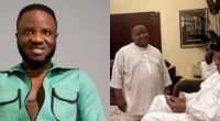 Disgrace to Igbo culture- Deeone Reacts to Cubana Chiefpriest Kneeling for Shettima