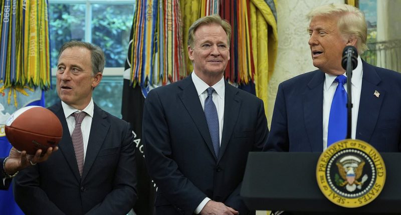 Donald Trump breaks major NFL news with commissioner Roger Goodell