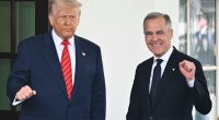 Donald Trump and Mark Carney at the White House.