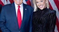Savannah Chrisley and Donald Trump posing together.