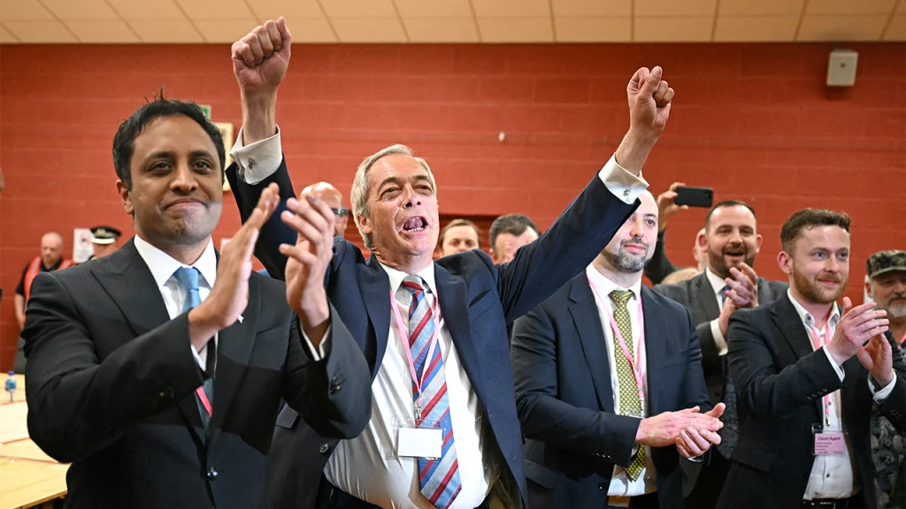 Farage's Reform UK beats out establishment parties in 'earthquake' elections